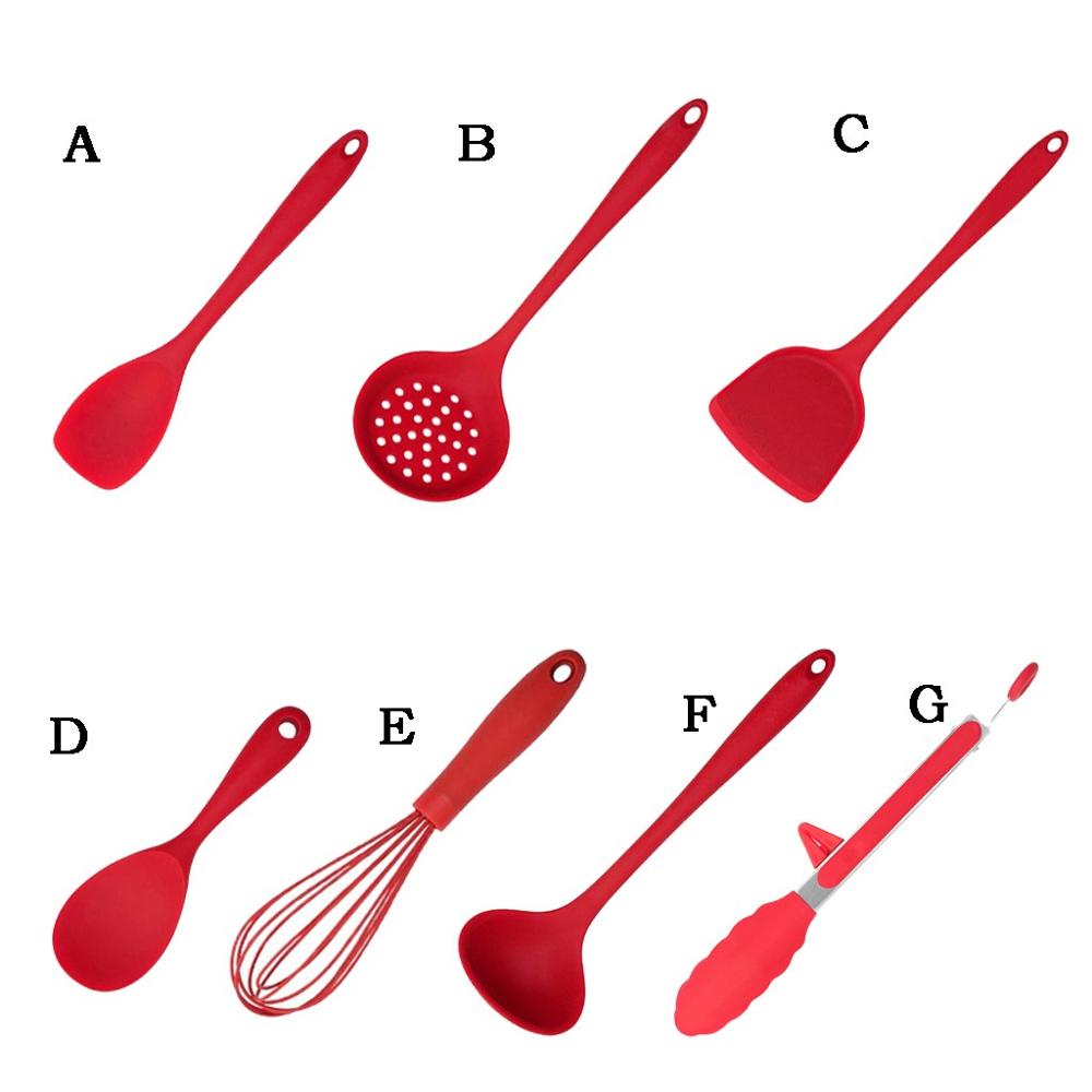 Przybory kuchenne robić gotowania zestaw narzędzi silikonowe wysokiej temperatury Nonstick łopatka naczynia robić gotowania urządzeń espatula giratoria # 3F: Ciemny szary
