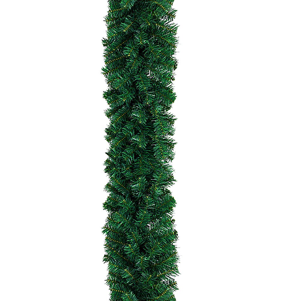 1.8/2.7m jul kunstig krans krans fyrretræ diy hængende ornament juletræ år pejs dekoration: 2.7m ikke ledet lys