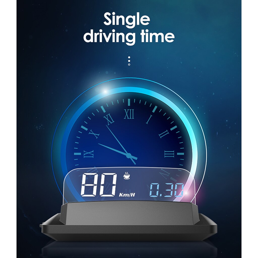 5 in digital bil head up display g3 gps usb kabel interface hastighedsmåler hud display bil hastighed advarsel kilometertal måling