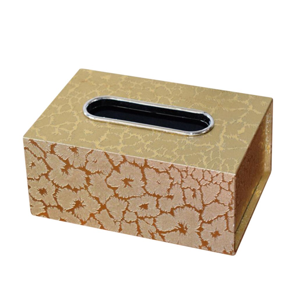 Leather Tissue Box European Napkin Tray Boxes Medium Leather Car Tissue Box Holder Box Case Pouch Table Tissue Holder