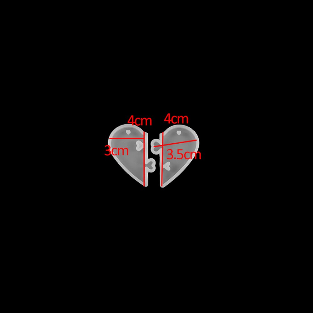 16Styles Alien Heart Casting Silicone Epoxy Molds Set UV Epoxy Resin Mold For DIY Jewelry Making Pendant Mould Accessories Kits: Style 16