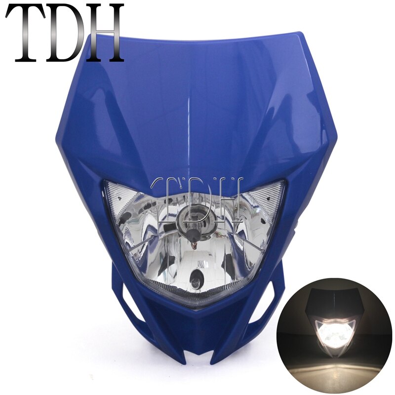 Faro Universal para motocicleta, Enduro, Motocross, Enduro, máscara de carenado para Yamaha WRF250 400 450 YZ TTR WR