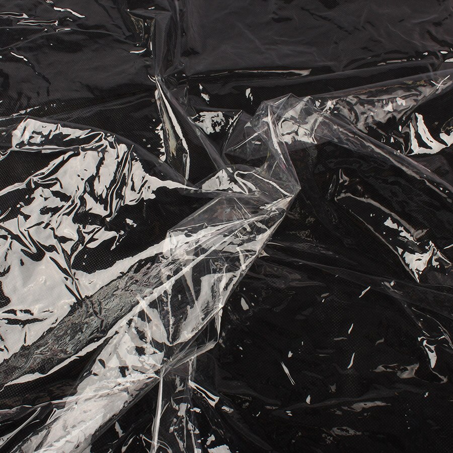 Transparent TPU Film Fabric Windproof Waterproof Raincoat Dress Vinyl Material 135x50cm - Sold By The Half Meter
