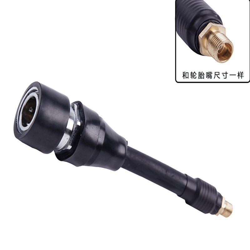 Air pump quick connector conversion tire air nozzle truck air storage tank high-pressure air intake pipe inflatable dust removal: Dark Grey