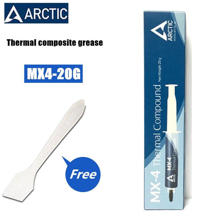 Arctic mx -4 2g 4g 8g 20g amd intel -suoritin cpu jäähdytin jäähdytystuuletin lämpörasva vga yhdiste jäähdytyselementti tahna 8.5( w/mk)