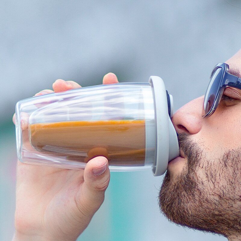 Dobbelt fortykket glas kaffekop termokrus bærbar bil vakuumkolber rejser termokop vand aftapper termokop til