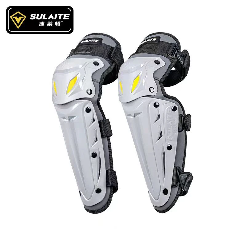Ginocchiere per Moto ginocchiere e parastinchi regolabili per adulti, protezioni per le ginocchia equipaggiamento protettivo per ATV Moto Skateboard Skating: Champagne