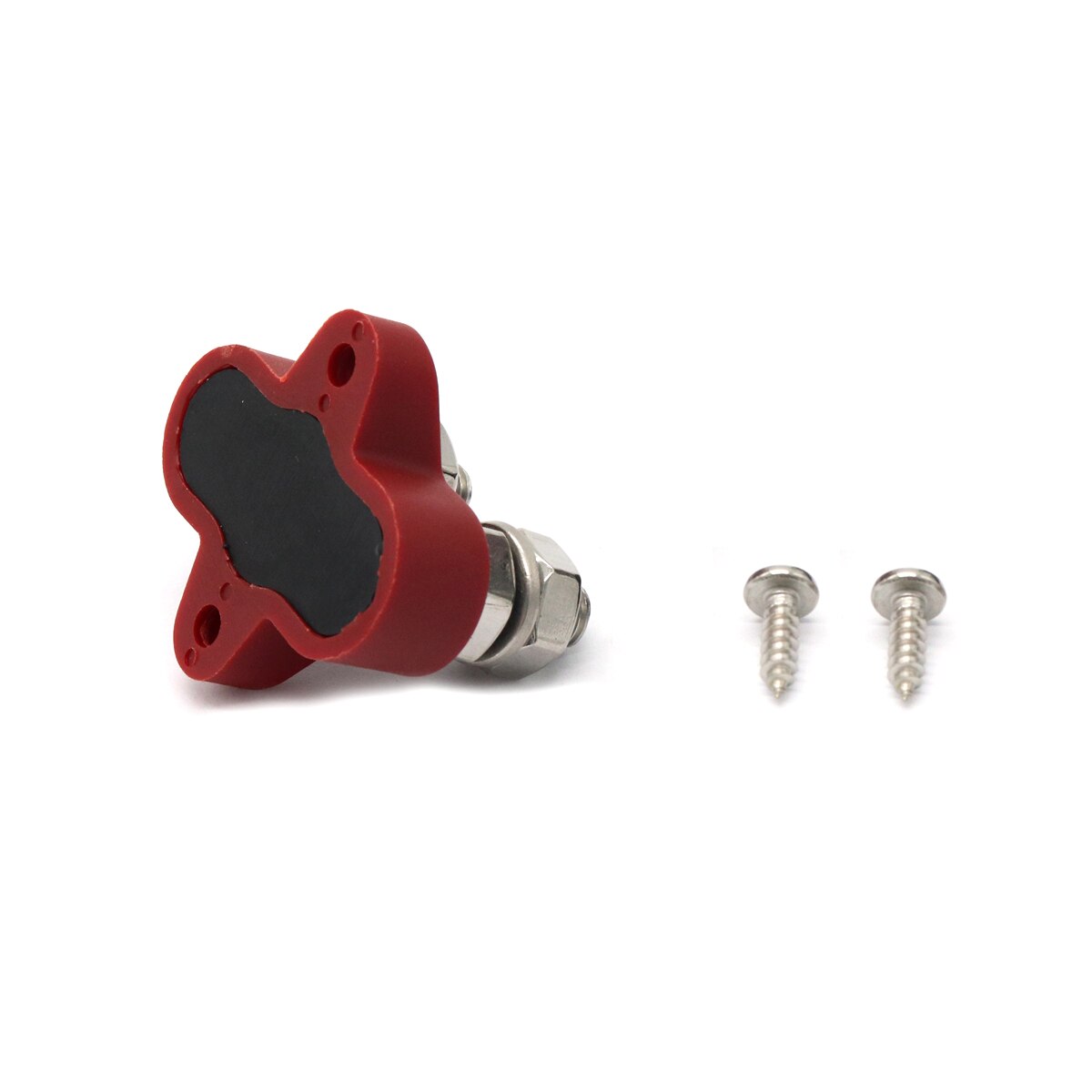 DC 48V Bus Bar Power Terminal Junction Blokken Negatieve M8 Zware Positieve Power Distributie Studs met 2 Schroeven zwart rood