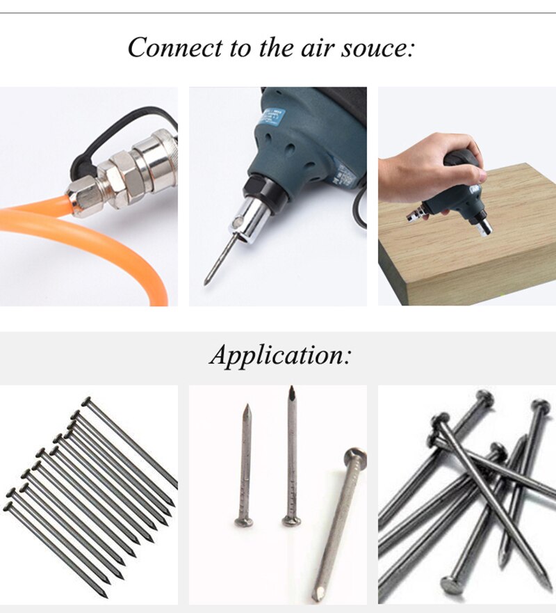 Pneumatic Palm Hammer Mini Gas Nail Gun Woodworking Hoe Steel Nail Gun Pneumatic Hammer