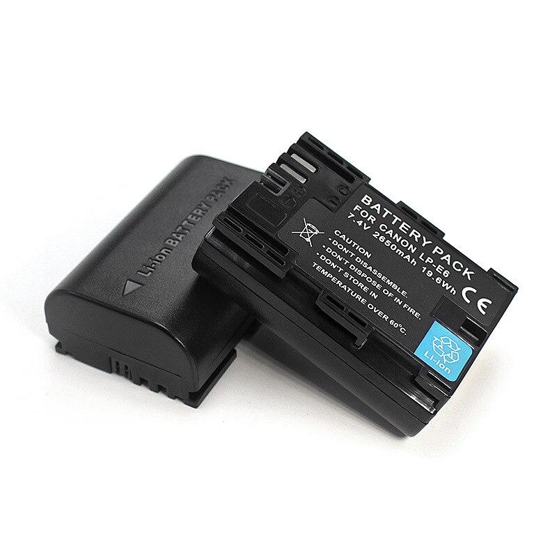 LP-E6 LP E6 LPE6 Batterij USB LCD Dual Charger Voor Canon Camera EOS 5D Mark II 2 III 3 6D 7D 60D 60Da 70D 80D DSLR EOS 5DS lp e6