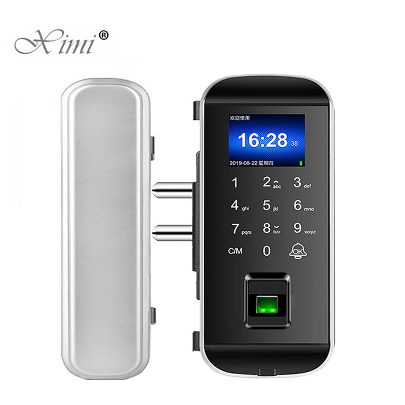 Fingerprint Framel Glass Digital Electronic RFID Card Door Lock For Home Anti-theft Office Standalone Smart Door Lock