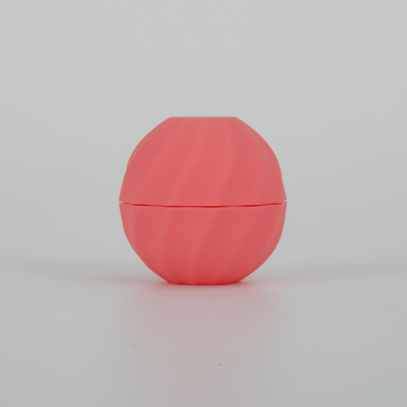 5 unids/set 7g tarro de bálsamo labial de plástico con forma de bola vacía con tapas esfera contenedores redondos tapa de tornillo tubo de lápiz labial herramienta de belleza: Verde militar