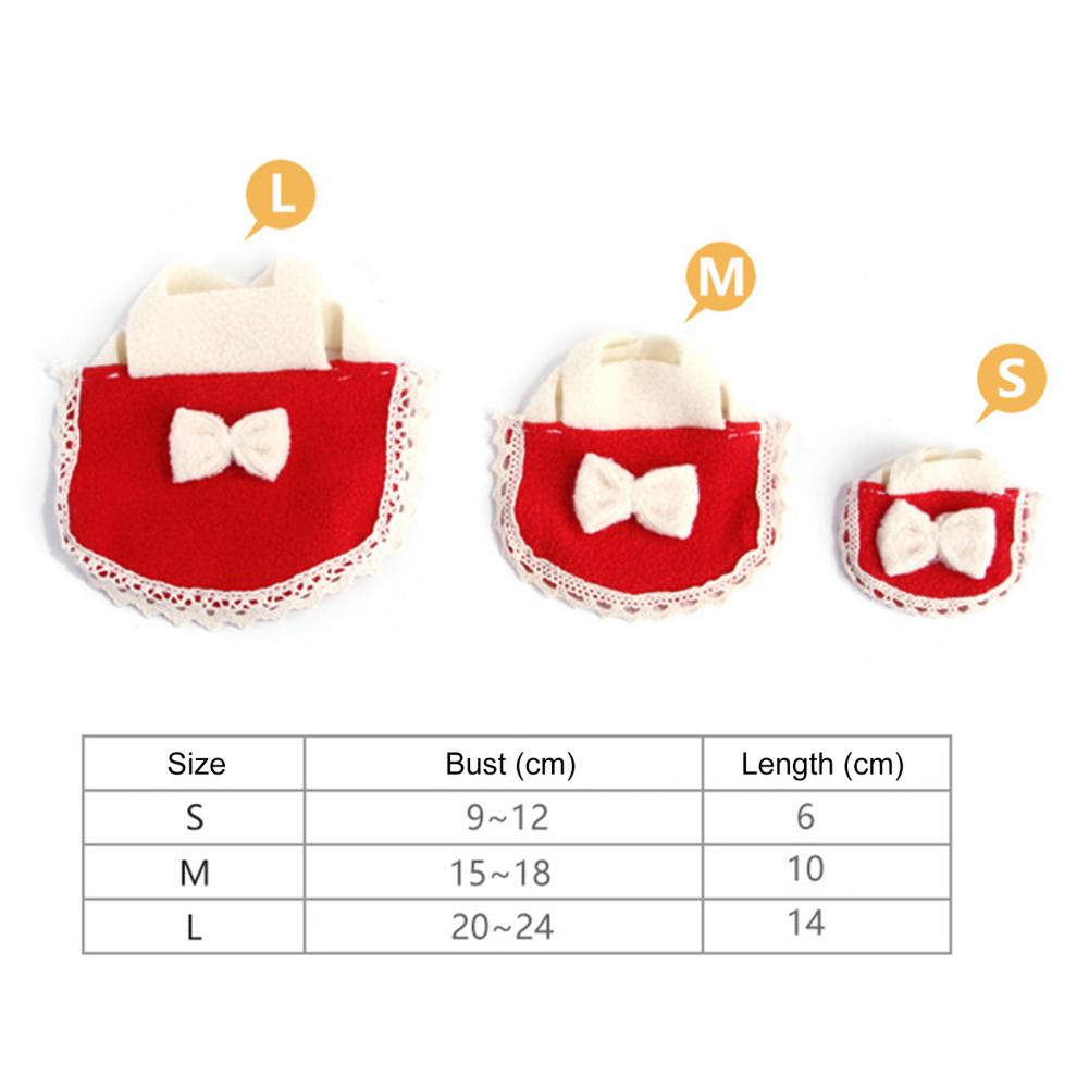Costume pour animal de compagnie, tenue en tissu doux pour Hamster, décoration avec nœud papillon, ourlet à volants, flanelle, directe, 55%