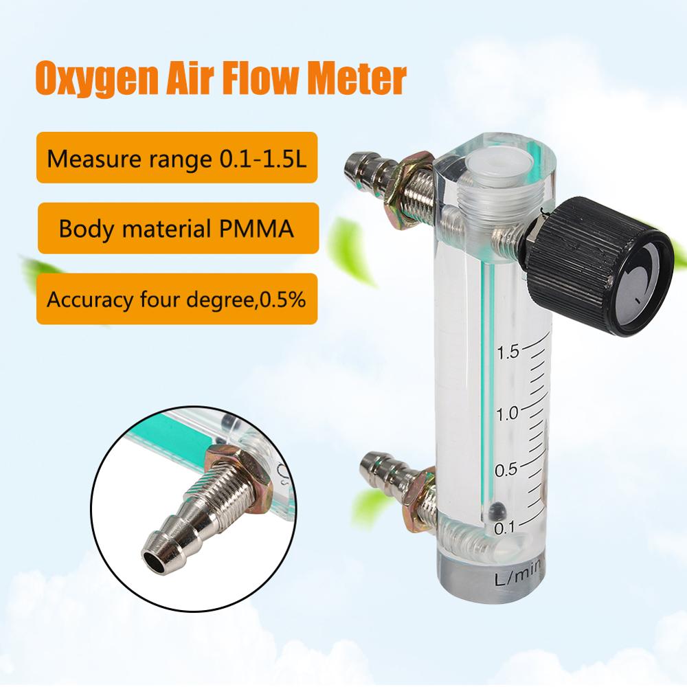Air Oxygen Gas Flow Meter Flowmeter Caudalimetro Counter Flow Indicator O2 Oxigen Gas Meter Flow Device Switch 1.5/2/3/5L/min