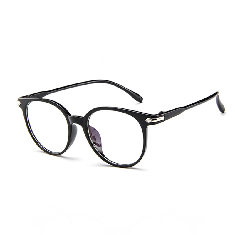 Elbru Vintage Blue Light Blocking Glasses Frame Women Men Anti Blue Light Computer Glasses Blue-ray Spectacle Eyeglasses Frame: C1