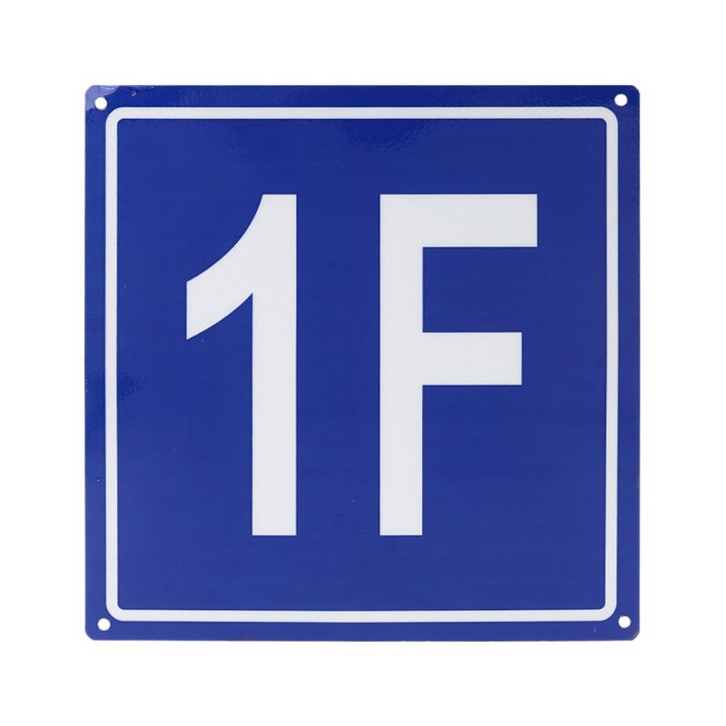 7.8 Inch Floor Nummer Borden Aluminium Building Floor Borden Voor 1F Om 10F Voor School Kantoor Huis Appartement Huis Hotel: 1