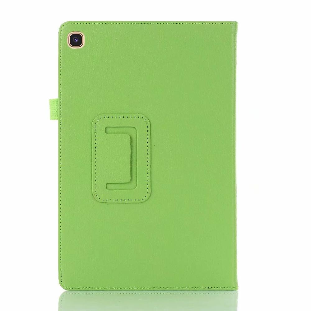 Litchi Pattern PU Leather Case for Samsung Galaxy Tab S5E 10.5 Tablet Cover for Release 10.5 Inch Tab S5E Folio Coque Cases: Green