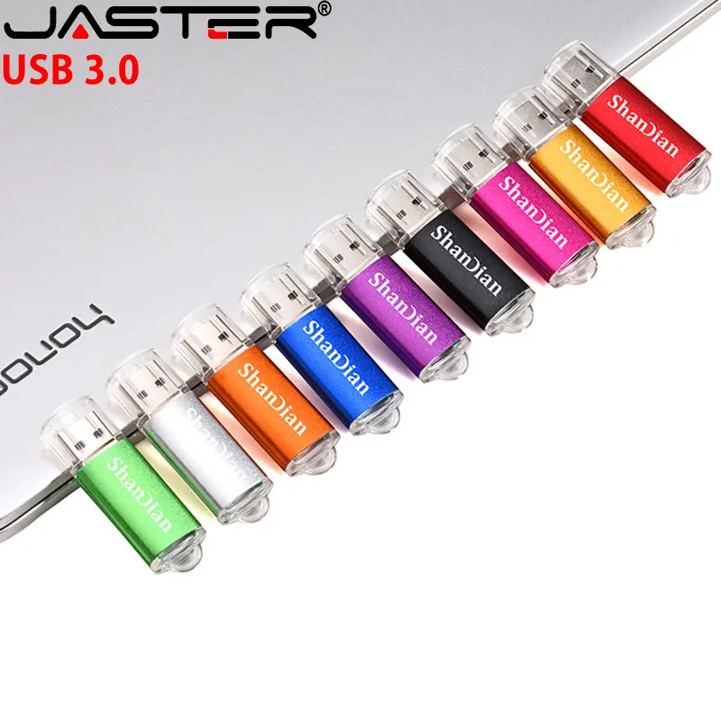 Black USB 3.0 Flash Drive 128GB High Speed Pen Drive 64GB Free Key Chain Memory Stick 32GB Plastic Metal Blue USB Stick 16GB