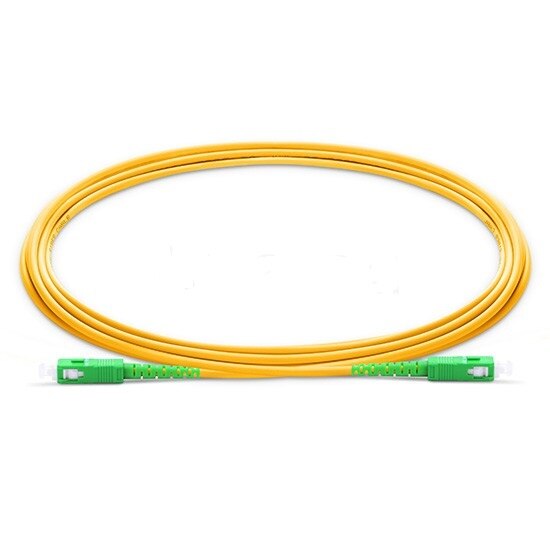 SC APC Patchcord 1m tot 3m glasvezel Patch cord 2.0mm PVC G657A Fiber Jumper Simplex SM FTTH Glasvezelkabel SC APC naar SC PC