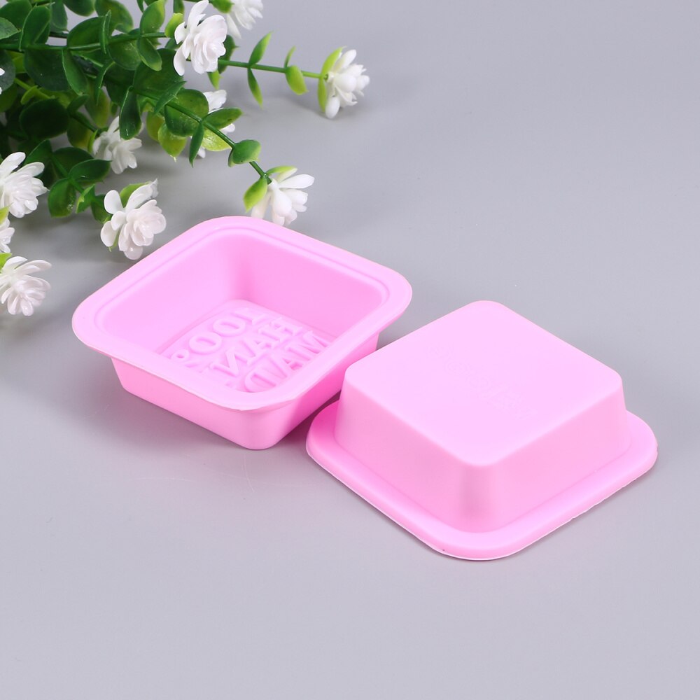 10 Pcs Zeep Loaf Siliconen Mallen Diy Tools Zeep Cake Maken Levert-Rechthoekige (Rabndom Kleur)