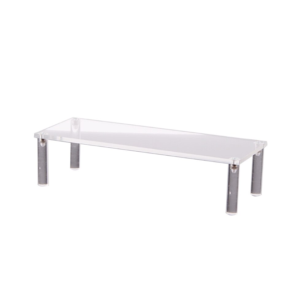 Klar akryl display stativ kosmetikk oppbevaringsstativ avtakbar stige rammeholder leketøy bilveske parfyme modellholder: 19.5 x 7.5 x 4.8cm