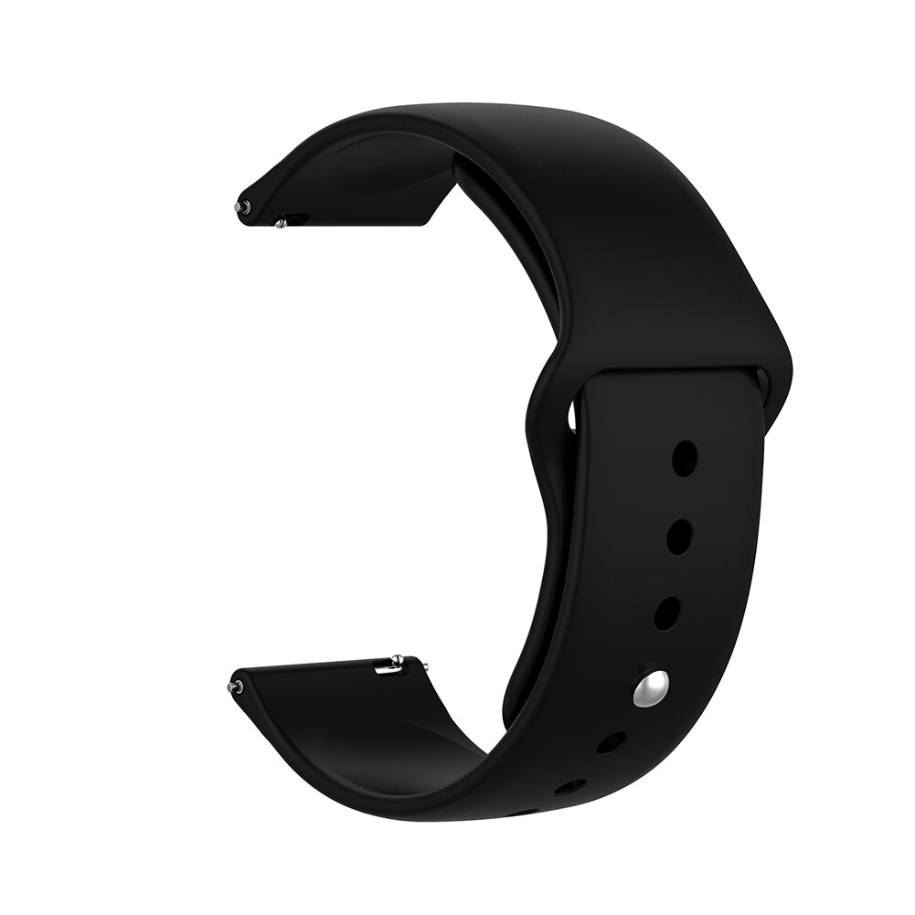 reloj deportivo de silicona de repuesto de 20mm correa de muñeca para Garmin Vivoactive3: Black