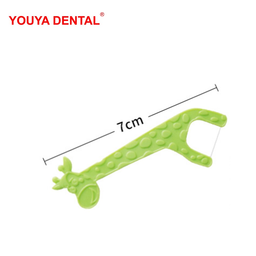 Dental Floss Stick Threader Giraffe Flosser Kids Children Teeth Dental Floss Picks Interdental Brush Tooth Clean Oral Care tools