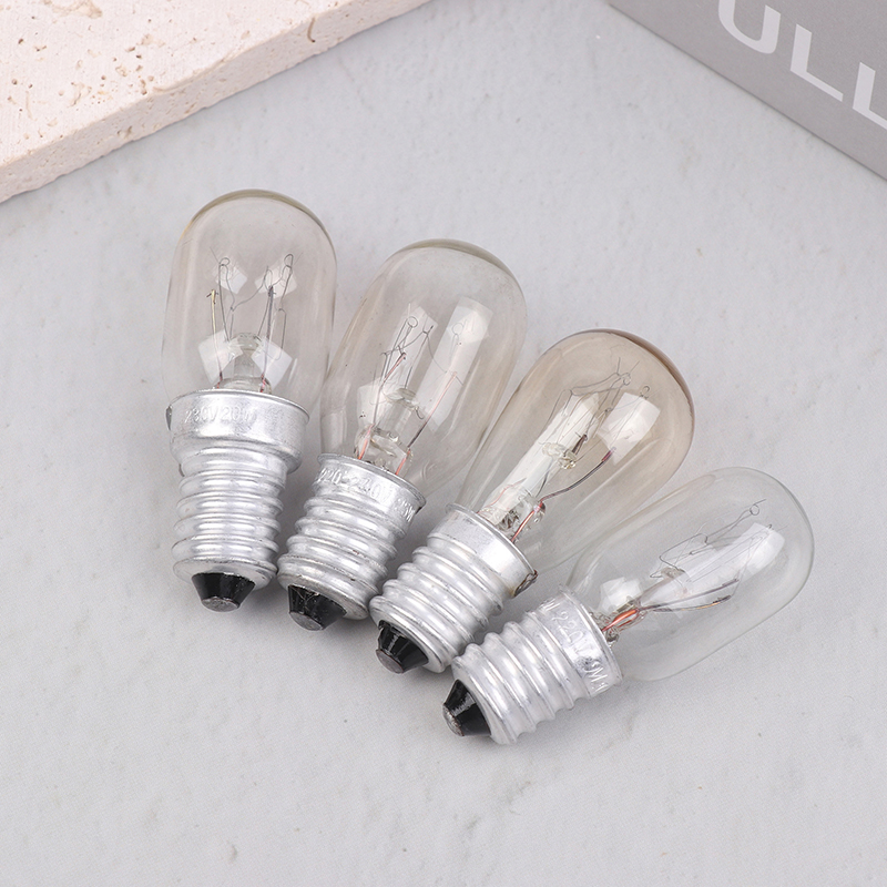 5 st.  e14 saltlampor, globlampor 220v-230v 10/15/20/25w glödlampor, kylskåpsugn, reservlampor