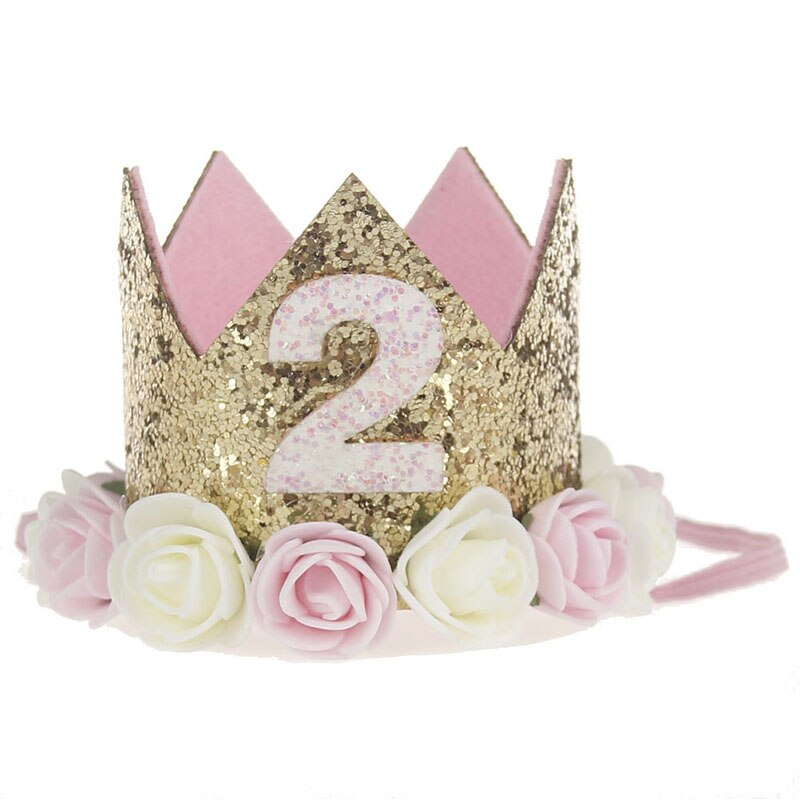 Decoraciones para de cumpleaños de niños, 1, 2 y 3 años, globos de cumpleaños, celebración de bebé, niño y niña, corona de de cumpleaños, sombrero