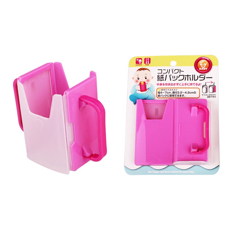 Draagbare Kids Sap Cup Zelf-Helper Doos Verstelbare Baby Pouch Melk Box Holder Container Kinderen Voedsel Opbergdoos: B