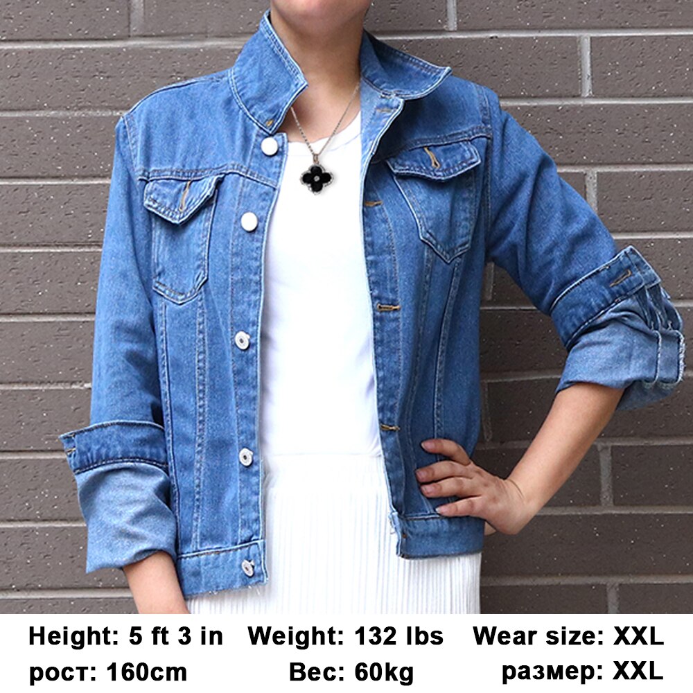 Jeans Jas En Jassen Voor Vrouwen Herfst Snoep Kleur Toevallige Korte Denim Jasje Chaqueta Mujer Casaco Jaqueta Feminina