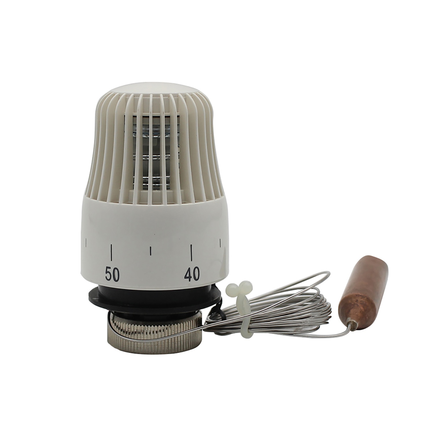 Tête d'actionneur de vanne de radiateur thermostatique avec sonde de capteur externe pour collecteur de chauffage rayonnant de radiateur m30x1.5mm