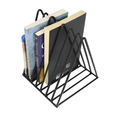 Metal Table Top Book Stand, Newspaper Rack Magazine rack 7 Eye Grid WD-43