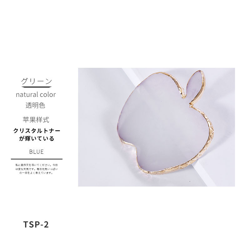 Resin Agate Nails Color Palette For Nails Art Decoration Heart Stars Shape Pink Clear Nail Display Shelf Color Drawing Pallet: Light Grey