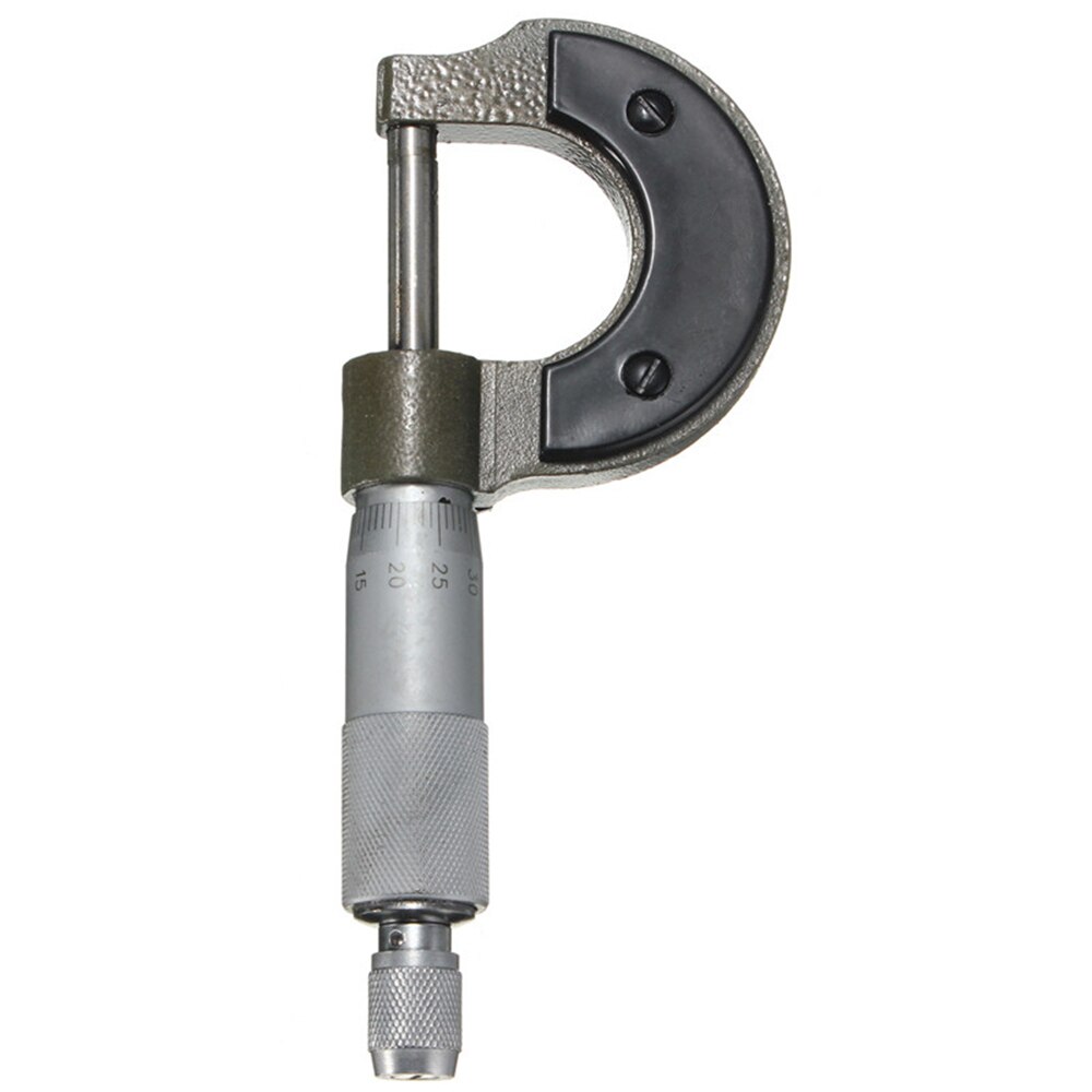 Udvendigt mikrometer 0-25mm 0.01mm tykkelsesmålemåler præcise metriske metriske analyseværktøjer til metalværktøjsmaskiner