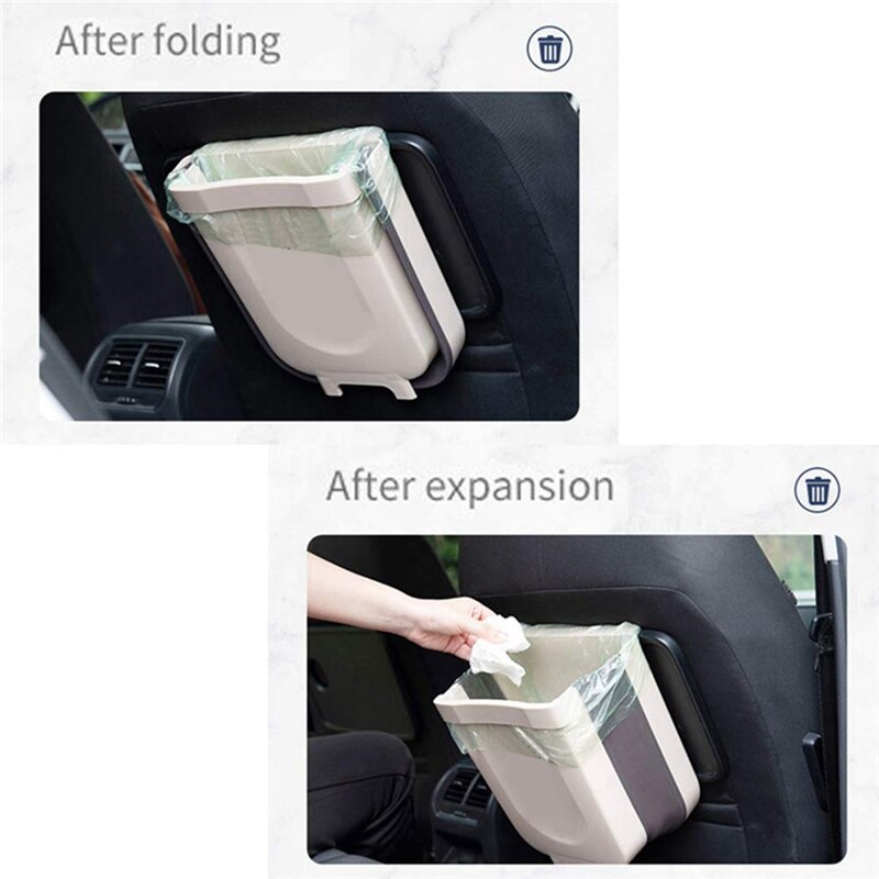 Draagbare Hangen Prullenbak Opvouwbare Mini Prullenbak Vuilnisbak Voor Opknoping Over Keuken Lade Kast Slaapkamer Badkamer