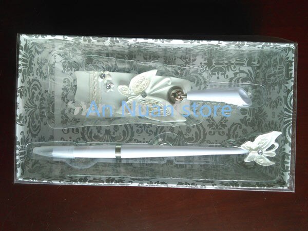 Jeu de stylos et livre d'or en forme de papillon, fournitures pour mariage avec