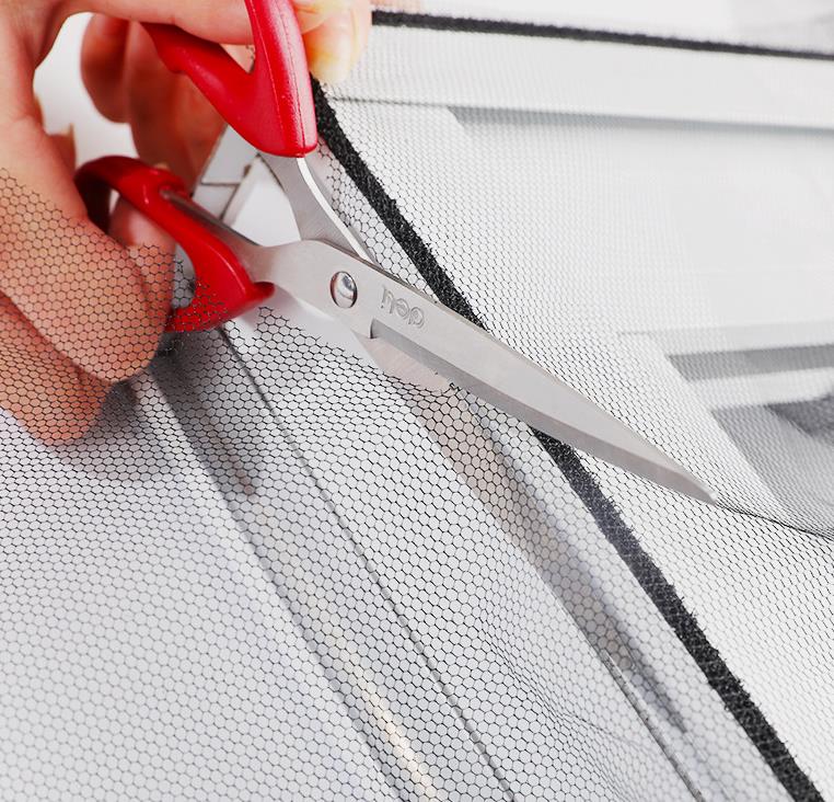 130x150cm Self-adhesive Anti-mosquito Screen Mesh Invisible Screen DIY Breathable Free Cut Stealth Window Curtain Screens