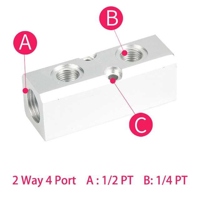 Aluminium Splitter 1/2 &quot;pt Gewinde Hafen 2 3 4 5 6 7 8 9 10 weg 1/4 Pneumatische Luft verteiler Verteiler Stecker: 2 Weg 4 Hafen