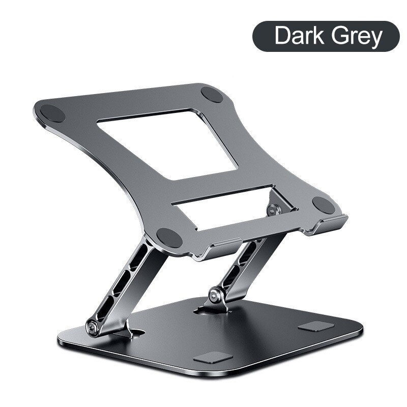 Laptop Stand Adjustable Aluminum Alloy Notebook Stand Computer Tablet Stand Compatible with Air Pro Dell HP Lenovo Holder Riser: 515 grey