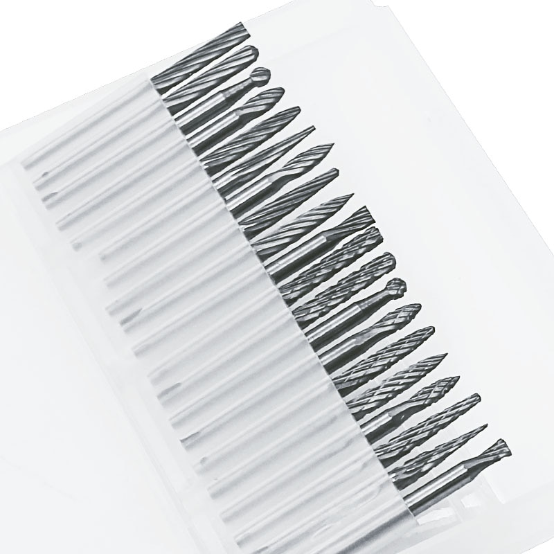 20 st volframkarbid 3mm borrkronor roterande grader metall diamantslipning träbearbetningsfräsar för borrkronor