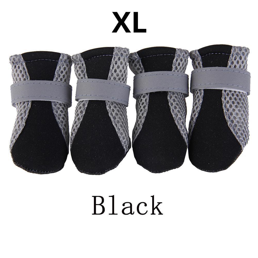 Anti-slip Pet Honden Winter Schoenen Regen Sneeuw Waterdichte Booties Sokken Huisdier Laarzen Poot Protector Anti Skid Schoenen voor honden Chihuahua: black / M