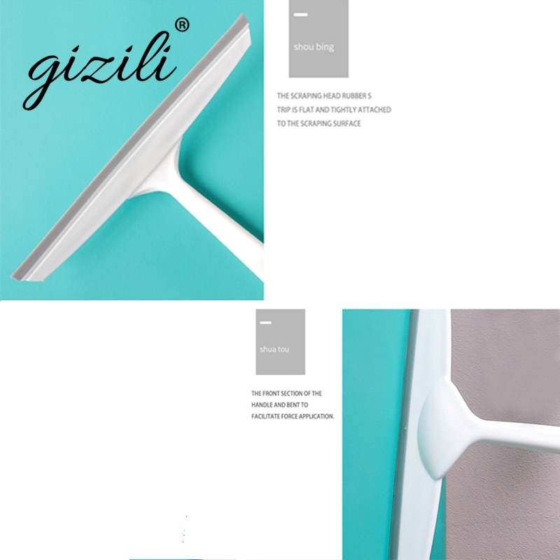 Glass Cleaning Wiper Brush Window Mirror Car Squeegee Cleaner Eco-Friendly Soft Glass Scraper Cleaning Shower Screen Washer