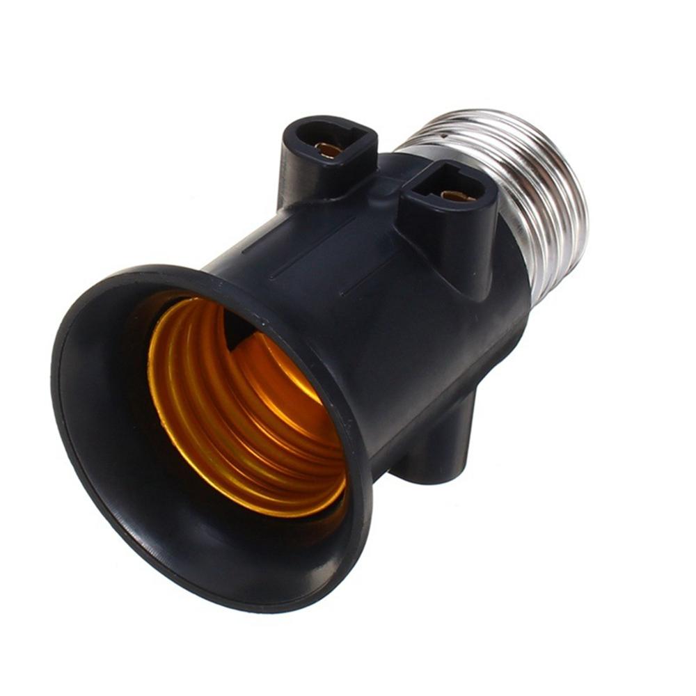 Ac100-240v 4a pbt brandsikker  e27 pære adapter lampeholder sokkel med eu -stik belysningstilbehør