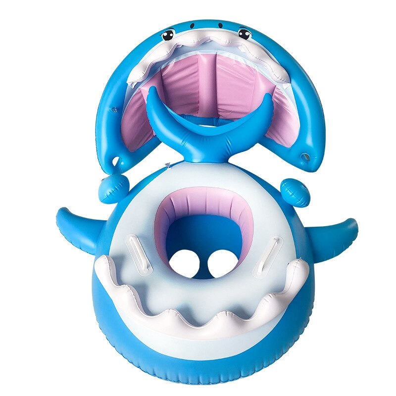 Baby Zwembad Float Zwemmen Float Met Luifel Opblaasbare Floatie Zwemmen Ring Baby Water Speelgoed