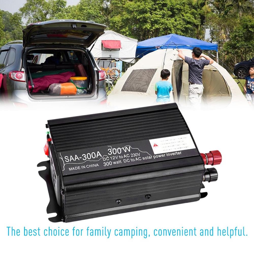 500W Auto Omvormer 12V Naar 220V Gemodificeerde Sinus Omvormer Spanning Converter + Lcd Display