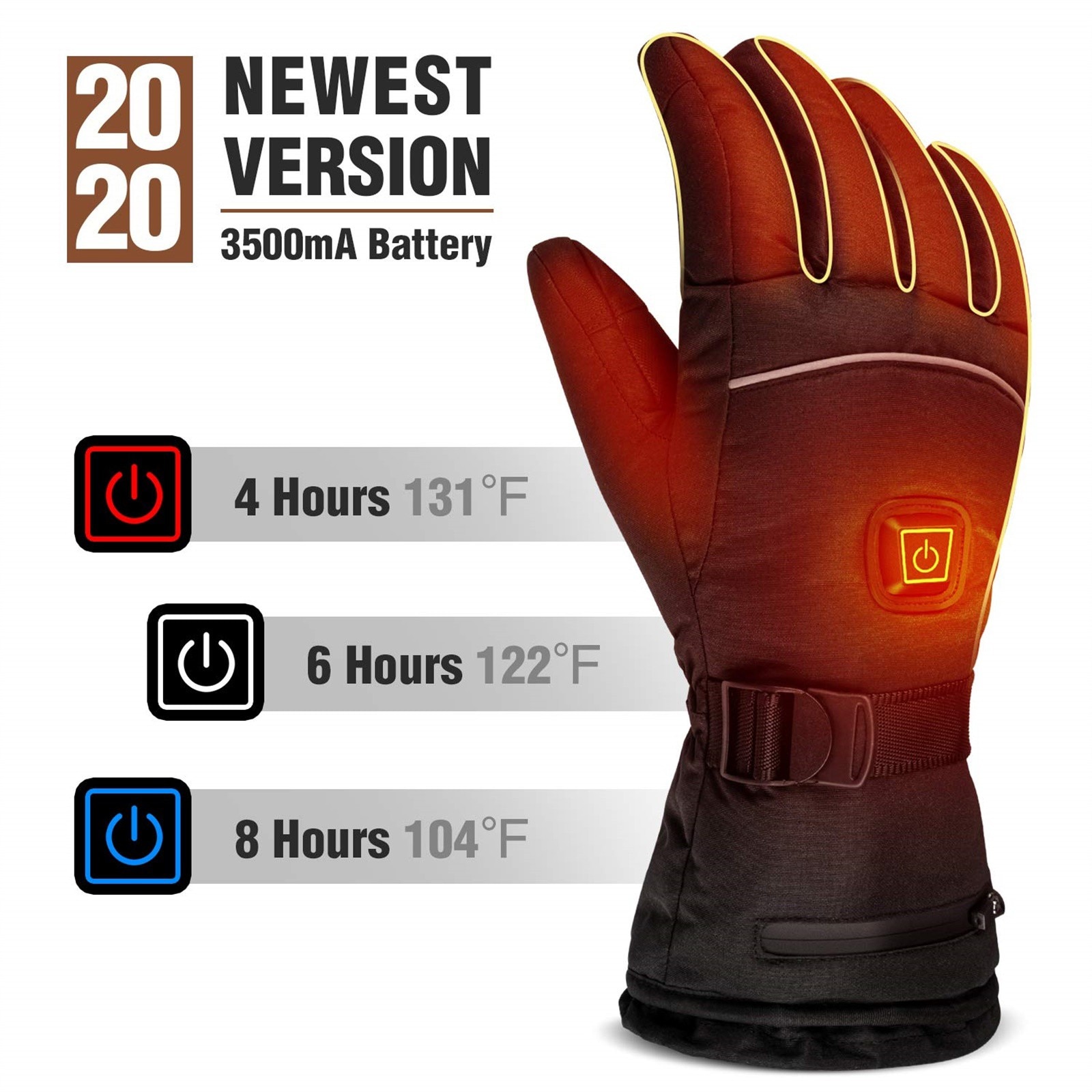 HG003 Verwarmde Handschoenen Voor Mannen Vrouwen Elektrische Verwarmde Ski Handschoenen Best Zwarte Elektrische Verwarming Handschoenen Zonder Batterij