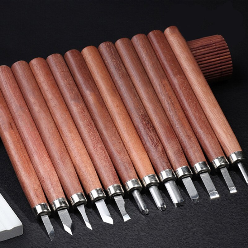 4-10 Stks/set Houten Handvat Carving Beitel Professionele Houten Sculptuur Tool Set Voor Houtbewerking Hobby Kunstenaar Ambachten Snijden