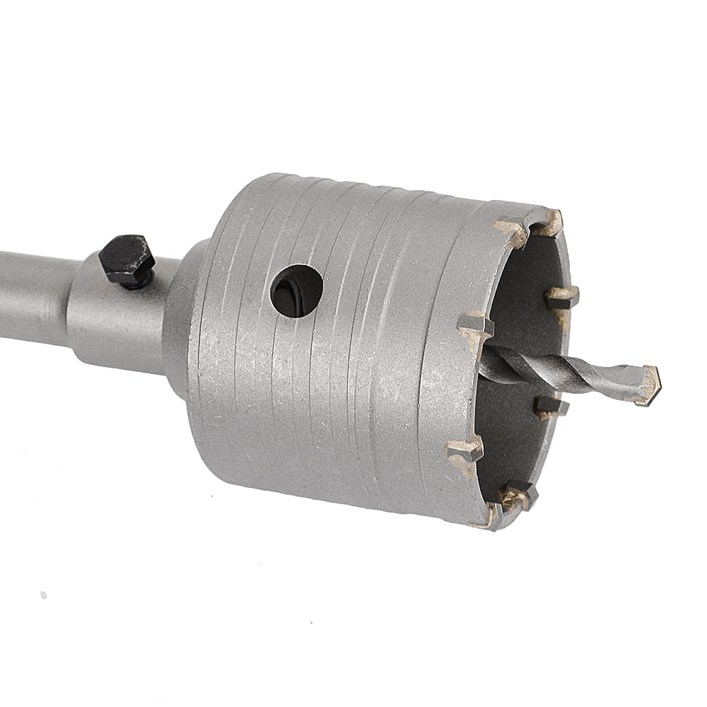 1pc x 30-160mm hulsavsæt til beton, vægbor, sds plus hulsav med rundt skaft til cementmursten