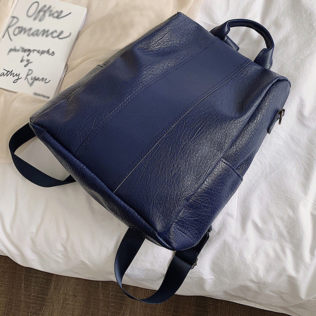 Women's Outdoor Simple Zipper Contrast Color Backpack Travel Bag рюкзак женский mochila feminina сумка мужская backpack